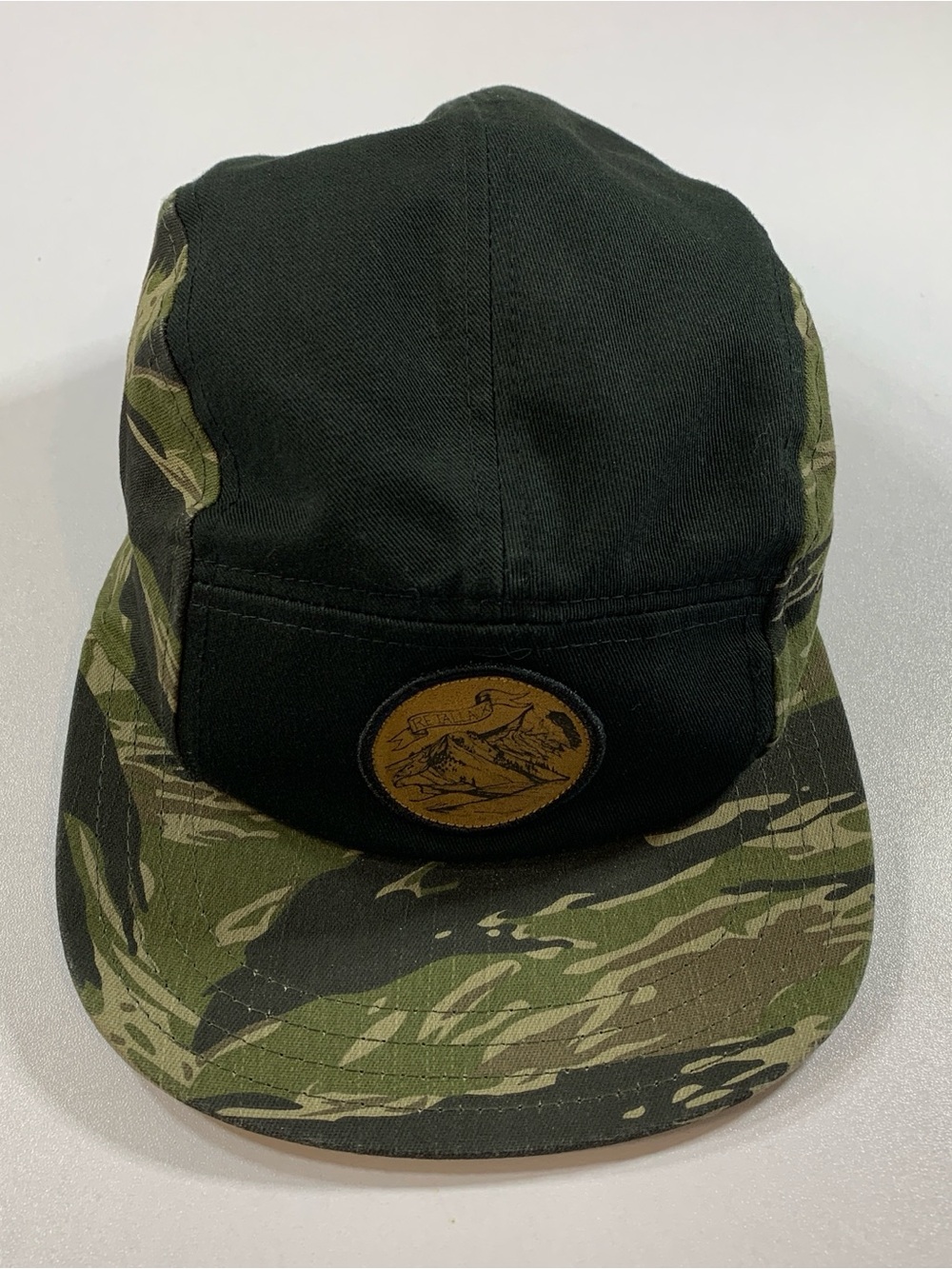 5 Panel Camo Hat Retallack Lodge Adjustable Hiking Mountain Biking Gorpcore
